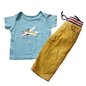 Baby Boden Boys Airplane Outfit Set 12-18M